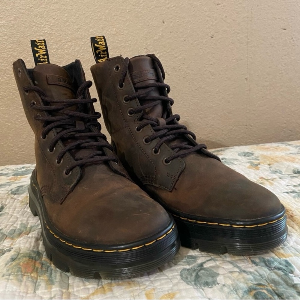 Dr. Martens Dark Brown Leather Boots